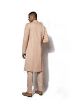 Load image into Gallery viewer, Peach Asymmetrical Long Jacket Set