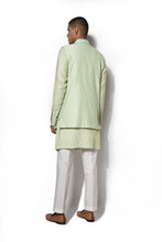 Load image into Gallery viewer, Pista Green Bundi set with Embroidered details