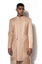 Load image into Gallery viewer, Peach Asymmetrical Long Jacket Set