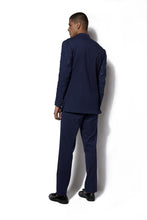 Load image into Gallery viewer, Navy Embroidered Layered Bandhgala