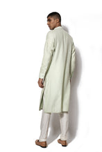 Load image into Gallery viewer, Pista Green Asymmetrical Embroidered Kurta Set