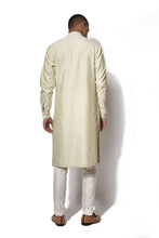 Load image into Gallery viewer, Pista Green Asymmetrical Embroidered Kurta Set