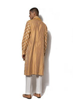 Load image into Gallery viewer, Mustard Yellow Front Open Embroidered Kurta Set