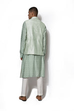Load image into Gallery viewer, Mint Green Bundi Kurta Set