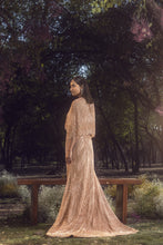 Load image into Gallery viewer, PEACH SKIRT WITH CAPE,BUTSIER AND VEIL