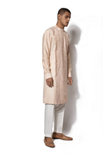 Load image into Gallery viewer, Peach Asymmetrical Embroidered Kurta Set