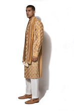 Load image into Gallery viewer, Mustard Yellow Front Open Embroidered Kurta Set
