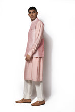 Load image into Gallery viewer, Blush Pink Bundi Kurta Set