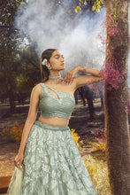Load image into Gallery viewer, JADE GREEN LEHENGA