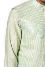 Load image into Gallery viewer, Pista Green Bundi set with Embroidered details