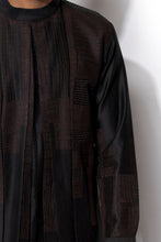 Load image into Gallery viewer, Black Asymmetrical Layered Kurta Set
