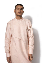 Load image into Gallery viewer, Peach Asymmetrical Kurta Set