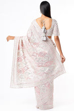 Load image into Gallery viewer, Blush Pink Hand Embellished Saree Set