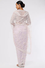 Load image into Gallery viewer, Mauve Embellished Saree Set