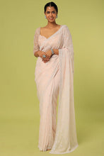 Load image into Gallery viewer, Pink Organza Saree Set