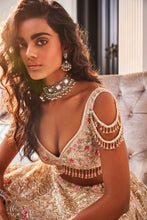 Load image into Gallery viewer, IVORY ORGANZA EMBROIDERED SET