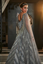 Load image into Gallery viewer, GREY EMBROIDERED ORGANZA SET