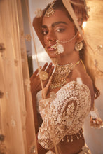 Load image into Gallery viewer, IVORY ORGANZA EMBROIDERED SET