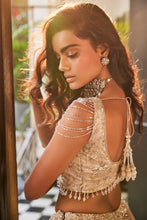 Load image into Gallery viewer, GREY EMBROIDERED RAWSILK SET