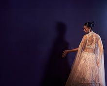 Load image into Gallery viewer, Pink Net Lehenga Set