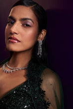 Load image into Gallery viewer, Green Organza Lehenga Set