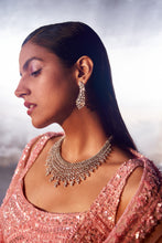 Load image into Gallery viewer, Blush Pink Net Lehenga Set