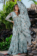 Load image into Gallery viewer, Powder Blue Printed & Embroidered Sharara Set