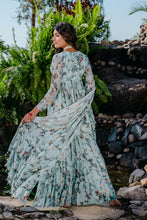 Load image into Gallery viewer, Powder Blue Printed & Embroidered Sharara Set