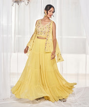 Load image into Gallery viewer, LIME GREEN SHARARA SET