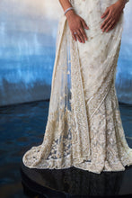 Load image into Gallery viewer, IVORY NET SAREE