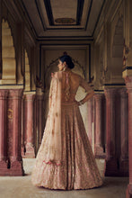 Load image into Gallery viewer, PEACH TULLE LEHENGA CHOLI AND DUPATTA WITH AN OPTIONAL SECOND DUPATTA