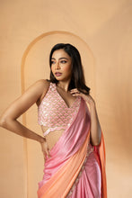 Load image into Gallery viewer, Sequin work on blouse and saree borders