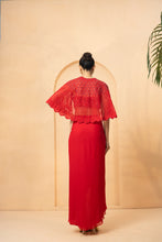 Load image into Gallery viewer, Sequin, beads and cutdana work on blouse and cape