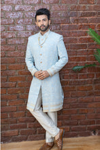 Load image into Gallery viewer, Powder Blue sherwani set