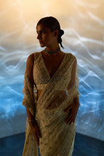 Load image into Gallery viewer, IVORY NET SAREE