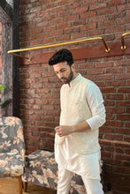 Load image into Gallery viewer, Ivory Kurta, Vest and Pant set