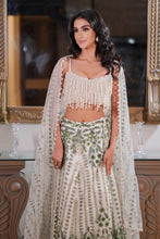 Load image into Gallery viewer, Pearl Floral Lehenga