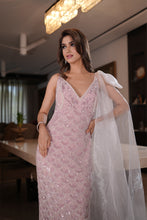 Load image into Gallery viewer, Blush Pink Sequin Gown