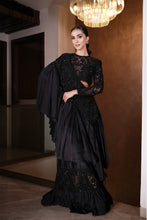 Load image into Gallery viewer, Black Lehenga Saree