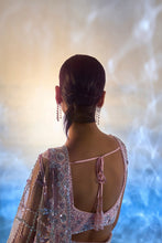 Load image into Gallery viewer, BLUSH PINK NET SAREE