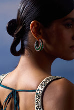 Load image into Gallery viewer, GREEN NET SAREE