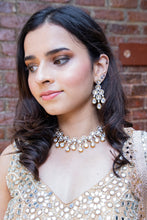 Load image into Gallery viewer, Beige Mukaish and Mirror Work Lehenga Set