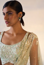 Load image into Gallery viewer, ICE BLUE NET SAREE