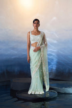 Load image into Gallery viewer, ICE BLUE NET SAREE