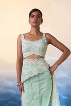 Load image into Gallery viewer, ICE BLUE NET SAREE