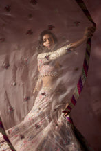 Load image into Gallery viewer, DUSTY PINK ORGANZA LEHENGA SET