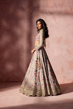Load image into Gallery viewer, DUSTY PINK ORGANZA LEHENGA SET