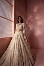 Load image into Gallery viewer, IVORY ORGANZA LEHENGA SET