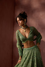 Load image into Gallery viewer, SAGE GREEN LEHENGA SET