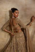 Load image into Gallery viewer, CHAMPAGNE GOLD LEHENGA CHOLI DUPATTA